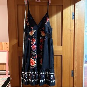 Red and Blue Sleeveless Mini Sundress